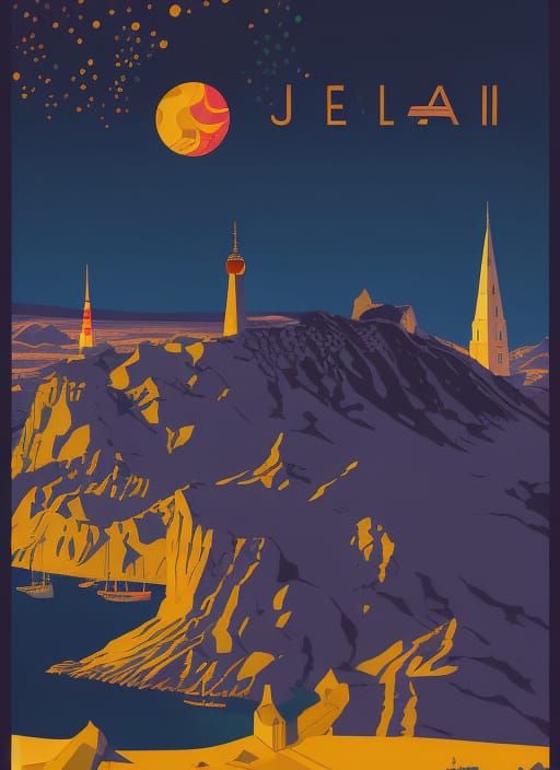 Reykjavik Iceland Travel poster, by Canaletto, Victo Ngai, T...