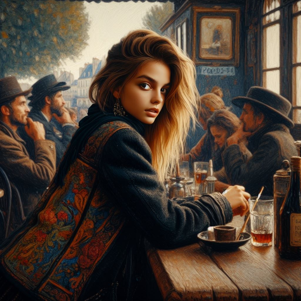 Girl In A Cafe