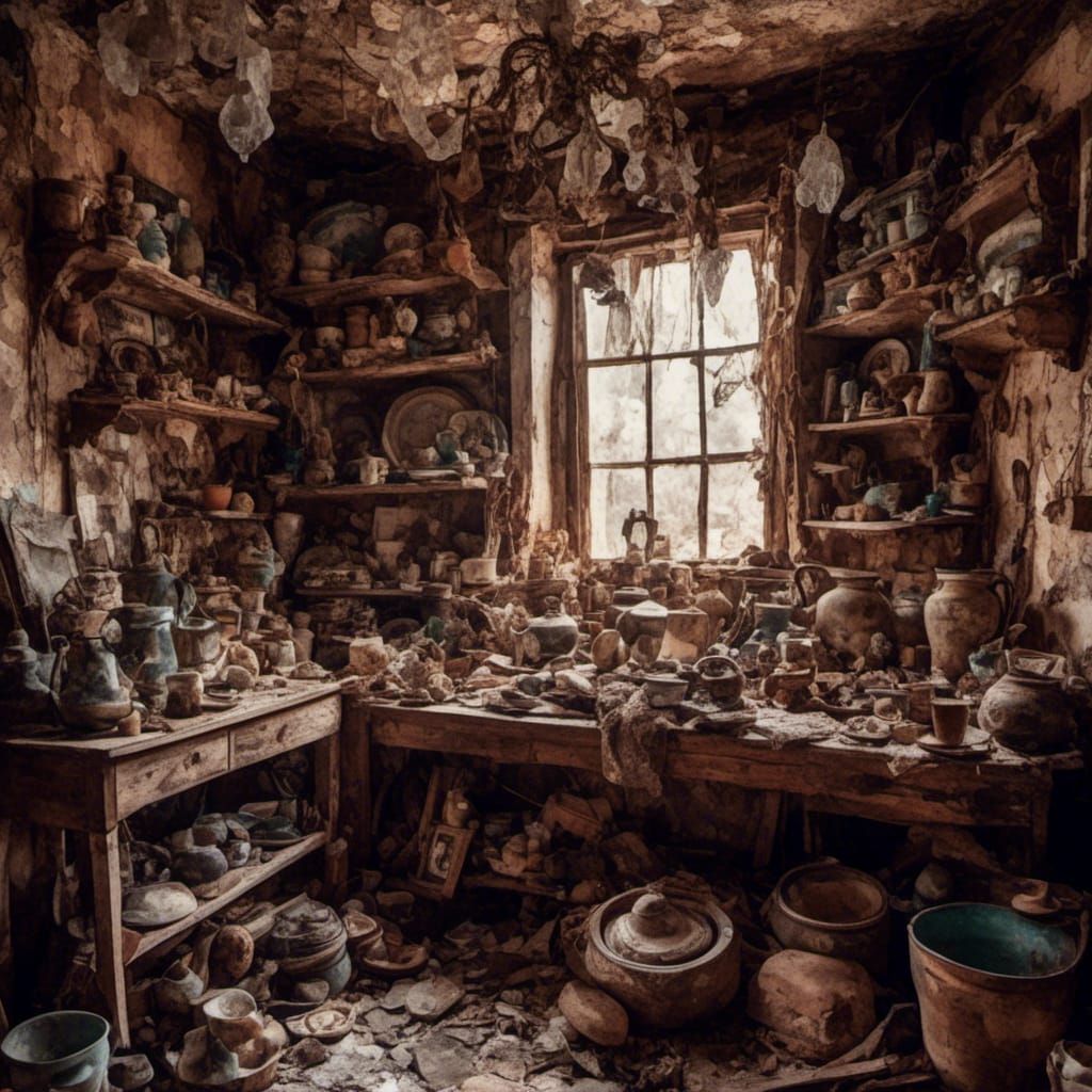 Grateful for Modern Comforts in Painterly Style