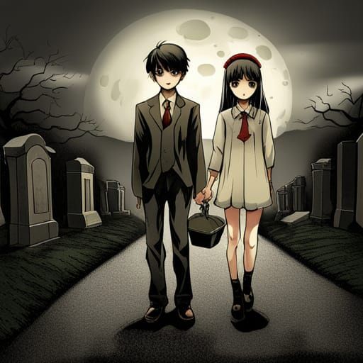 Ghost boy and girl