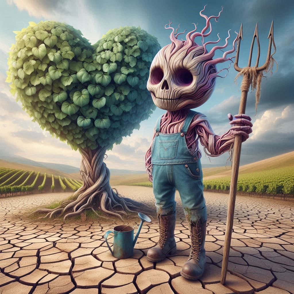 just fine, skeletal vines