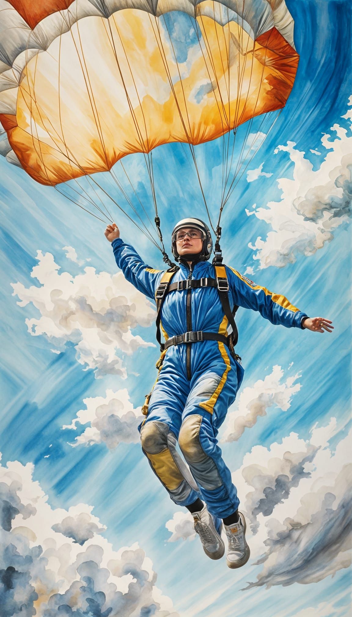 Skyward Freedom: A Leap Into the Infinite  by @Heralyn