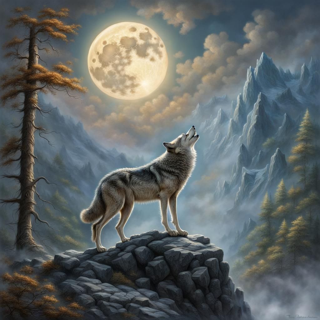 Wild wolf - AI Generated Artwork - NightCafe Creator