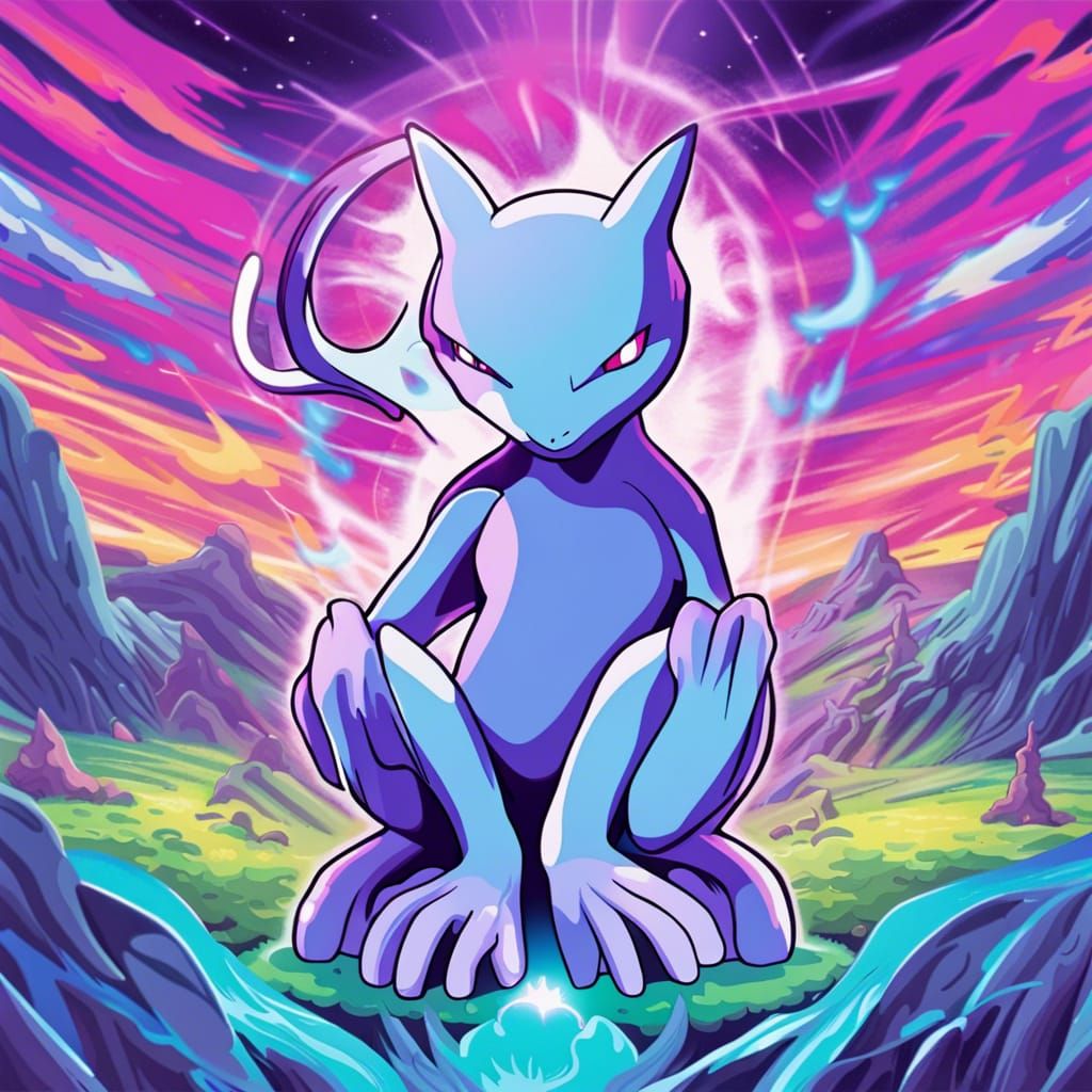 Pokémon Mewtwo - AI Generated Artwork - NightCafe Creator