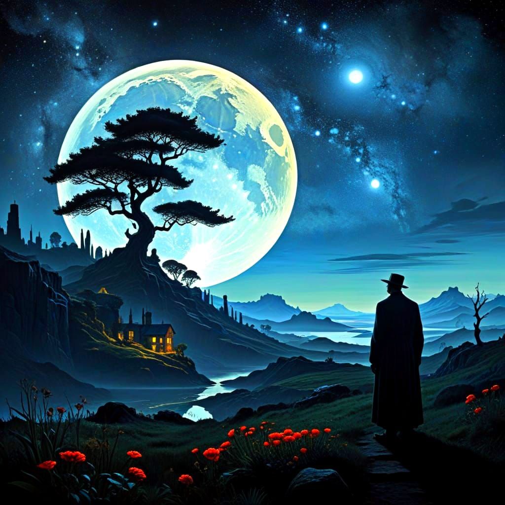 Surrealistic Masterpiece in Vibrant Colors