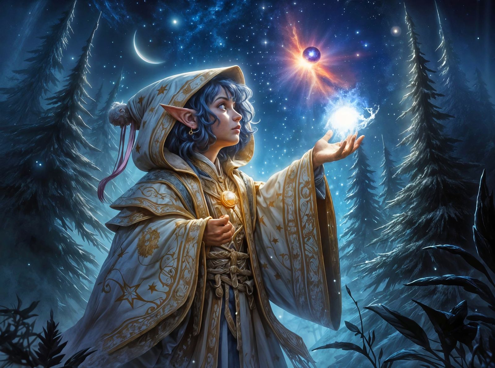 Steira Hopfoot, Halfling Cleric of Selûne