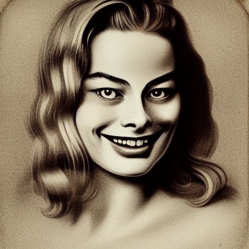 Vintage Margot Robbie Ai Generated Artwork Nightcafe Creator