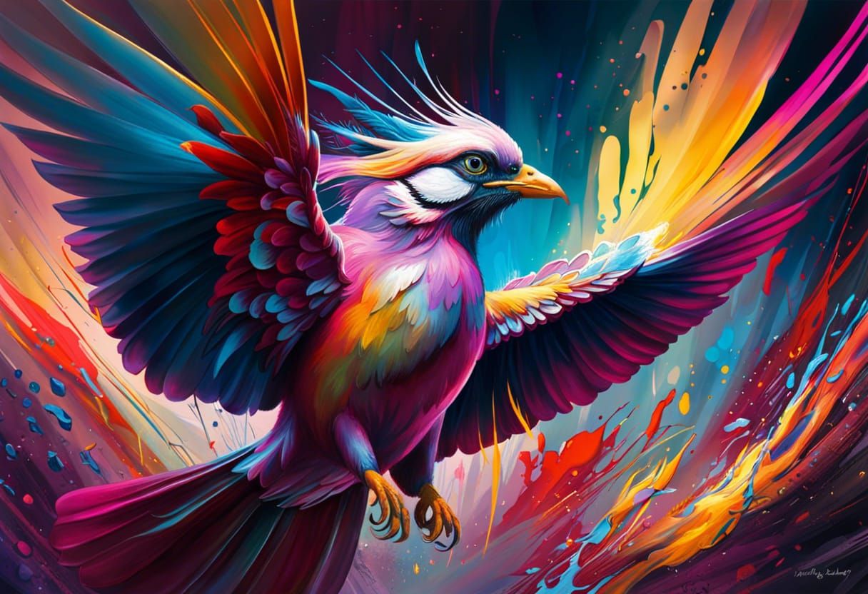 Colorful bird - AI Generated Artwork - NightCafe Creator