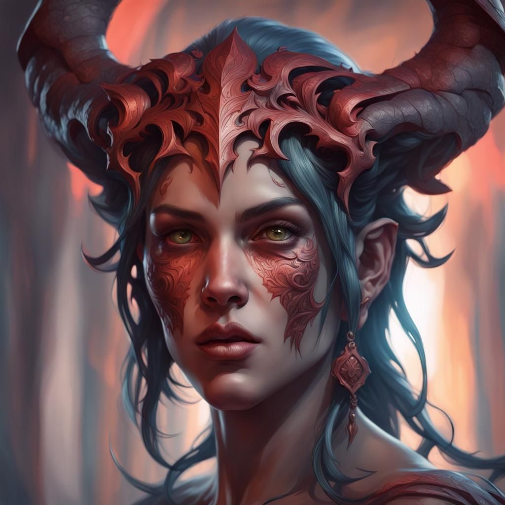 Demon girl I guess - AI Generated Artwork - NightCafe Creator