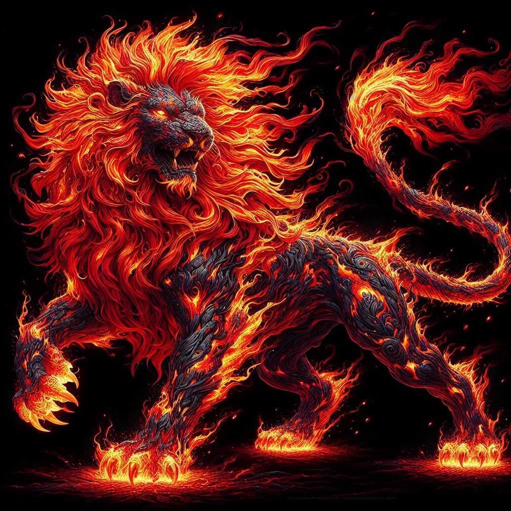 Lava Fire Lion