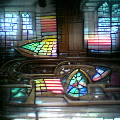 stained glass in a church