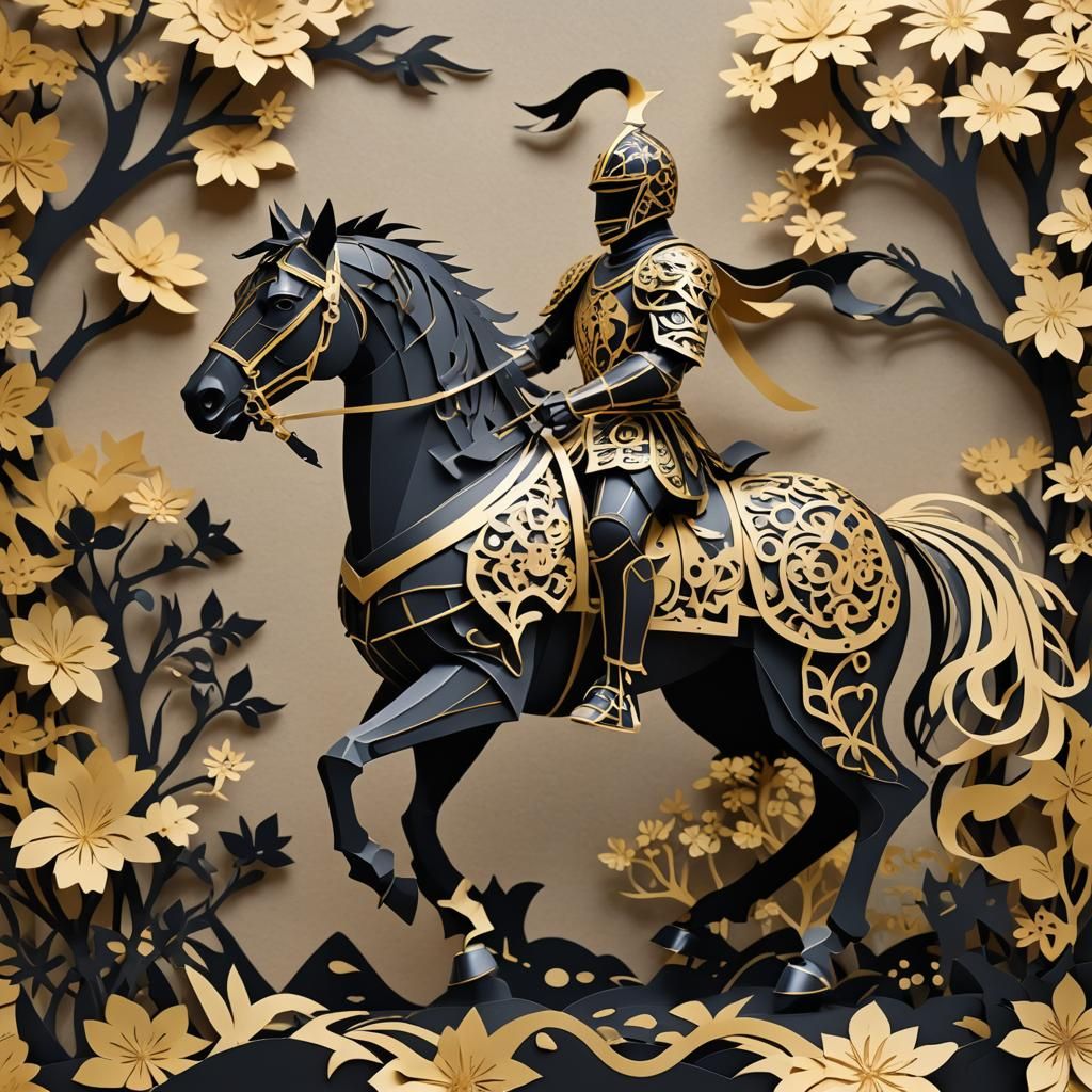 Knight in an enchanted forest   by @AnC