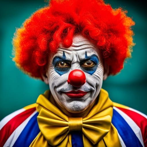 Portrait photo of a detailed clown - AI Generated Artwork - NightCafe ...