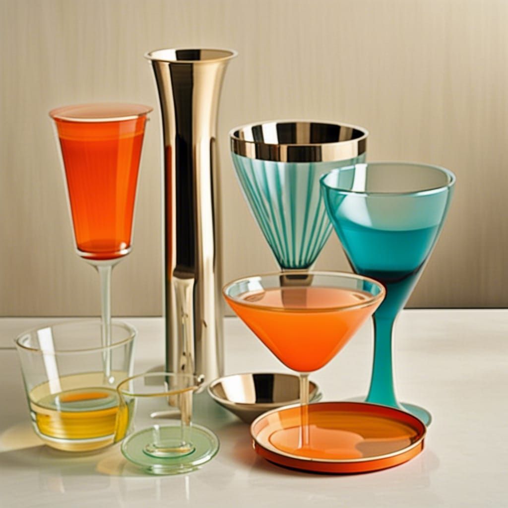 Midcentury Barware AI Generated Artwork NightCafe Creator