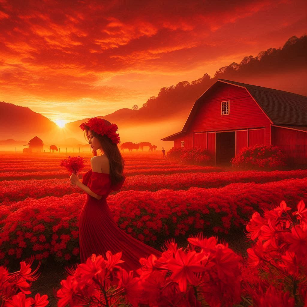 The big red barn