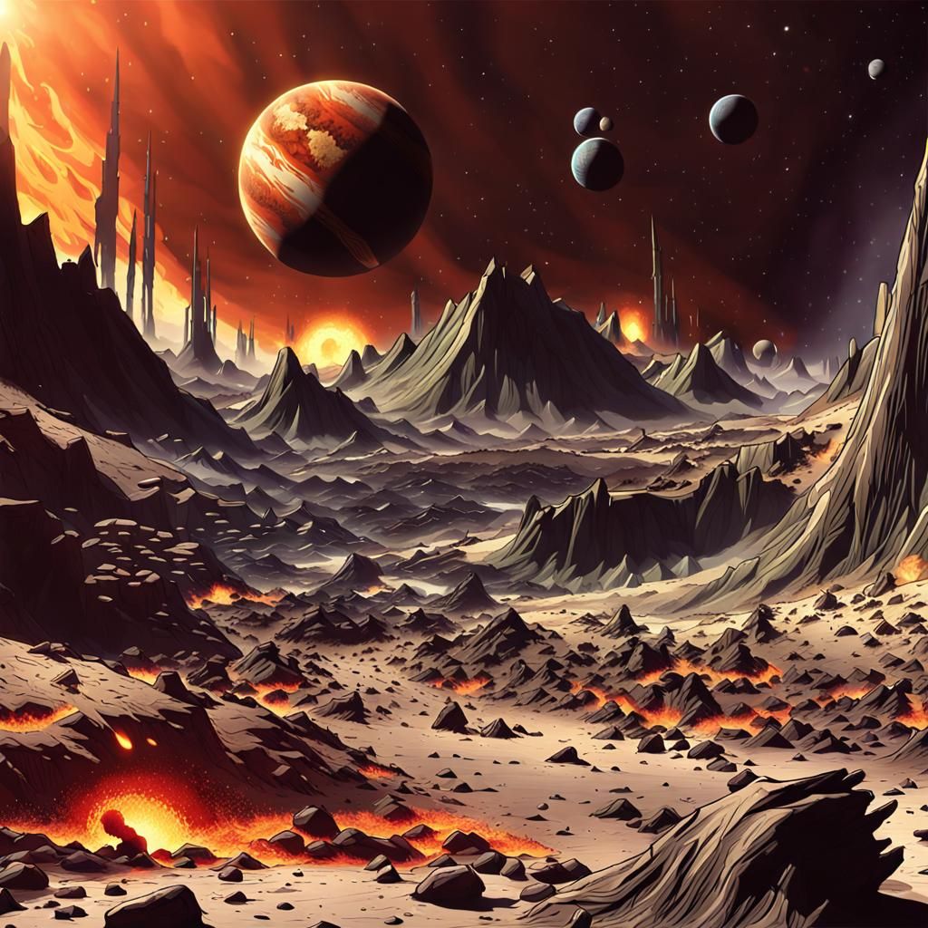 another planet crashes and burns