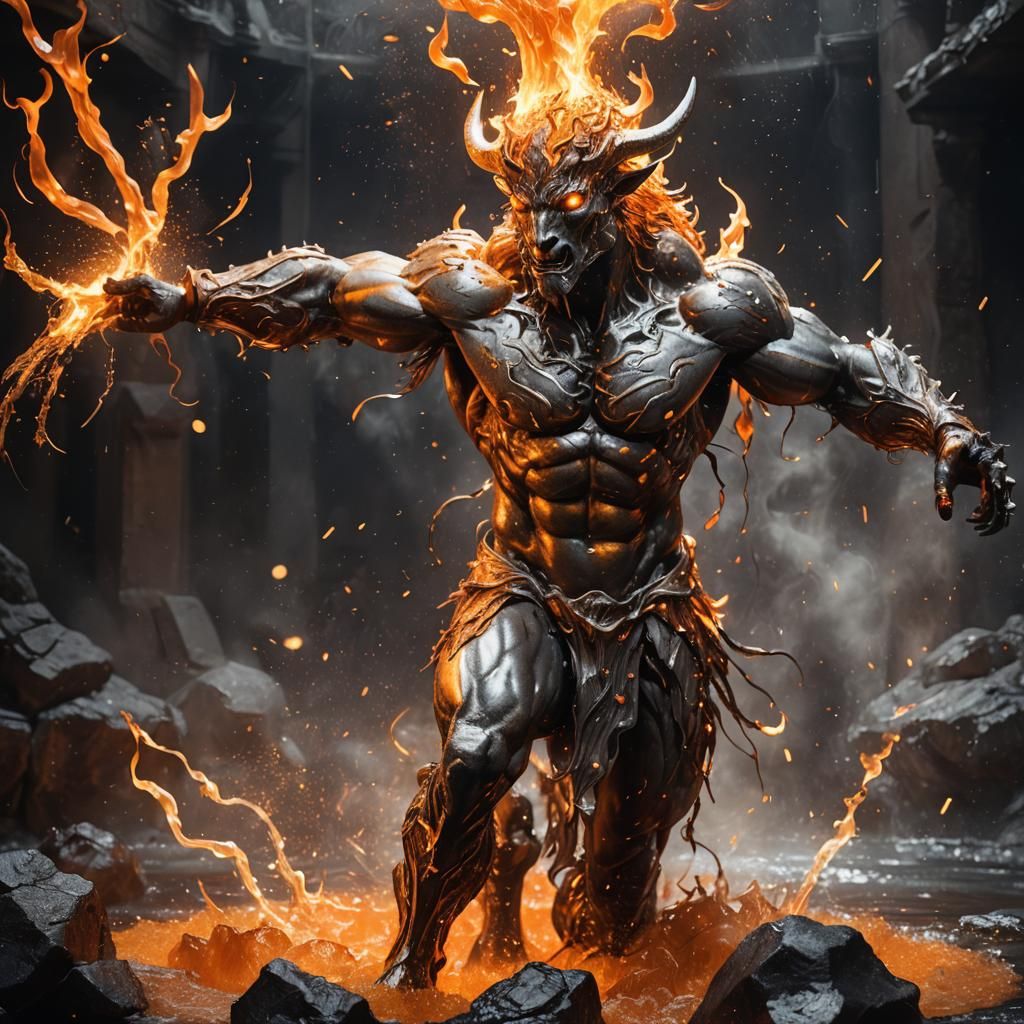 Lava demon  man