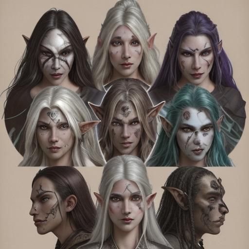 Elven Races from Septentrion Armata - AI Generated Artwork - NightCafe ...