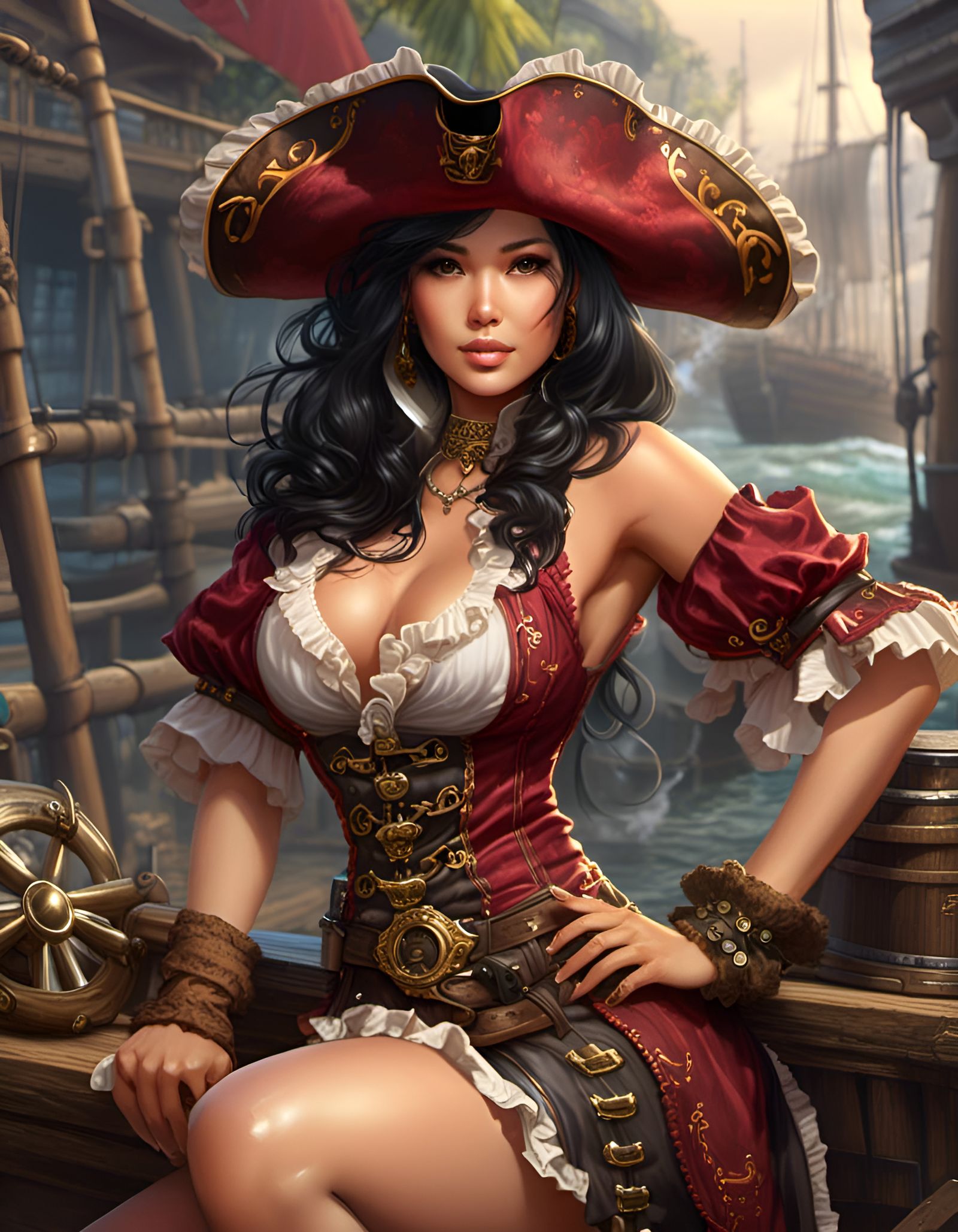 Asian Pirate Lady