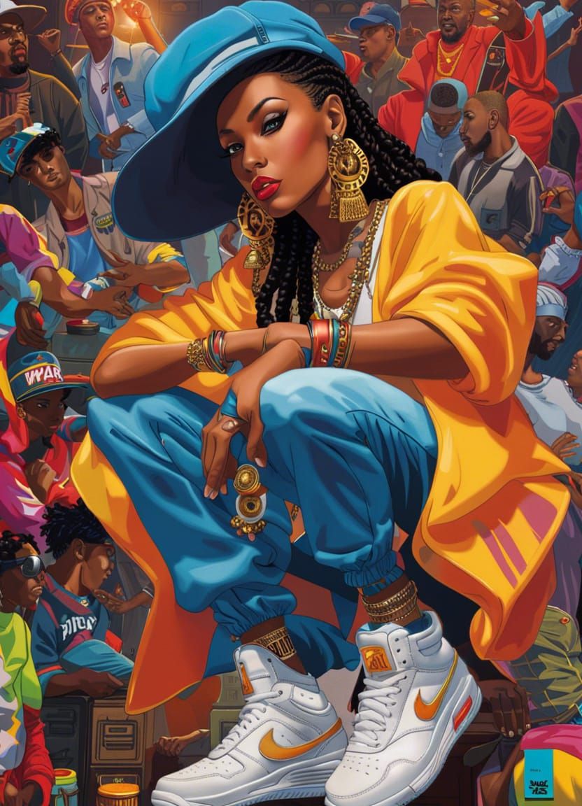 baggy jeans👖, oversized shirts, and iconic sneakers👟 to flashy jewelry and unique headwear, showcase ...  by @Jean-Paul Gagnon