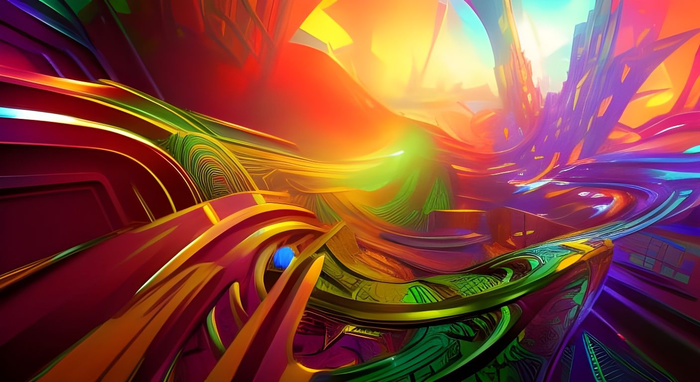 Fractal Crystal Geometric Art