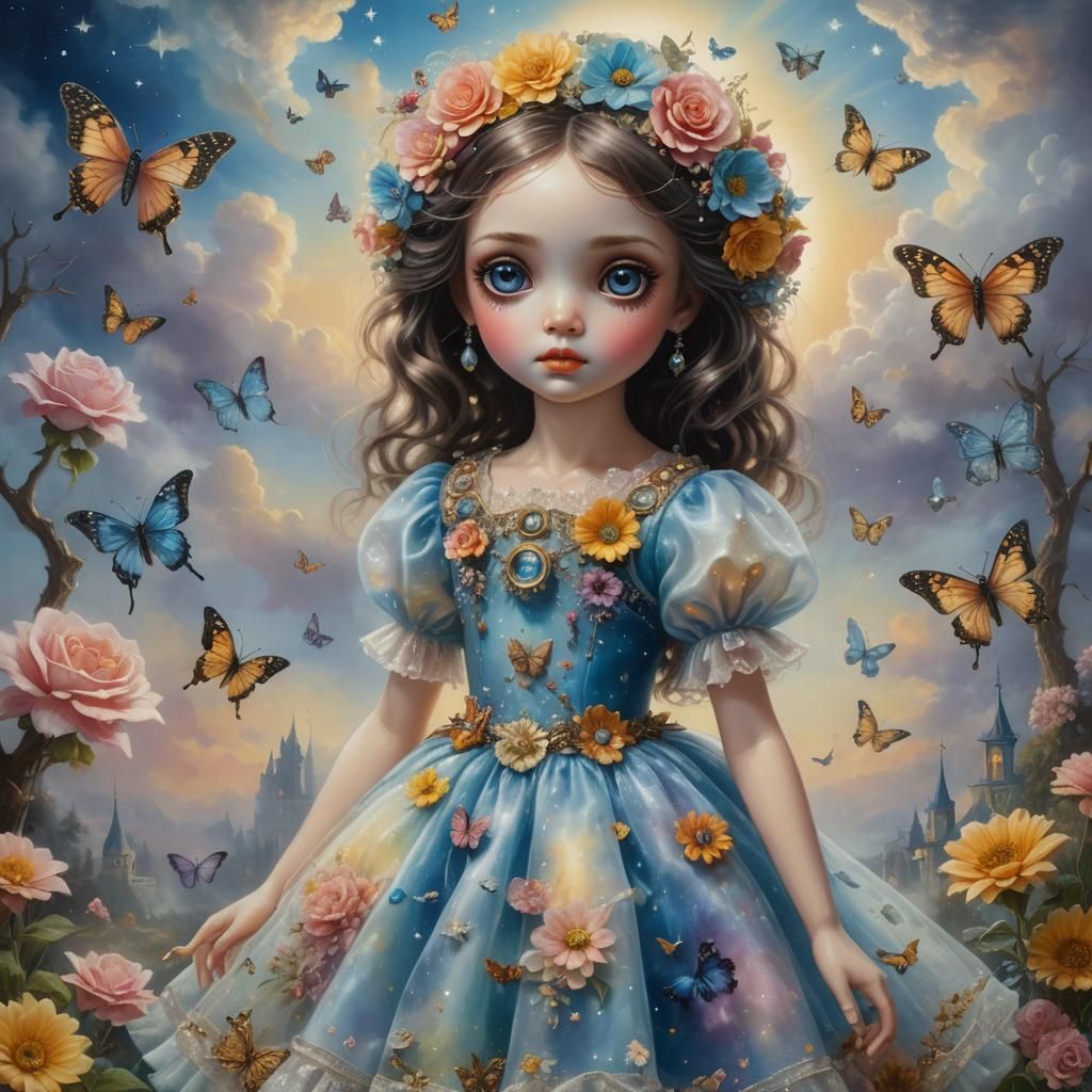 Something ultra super detailed and realistic spooky doll in ...