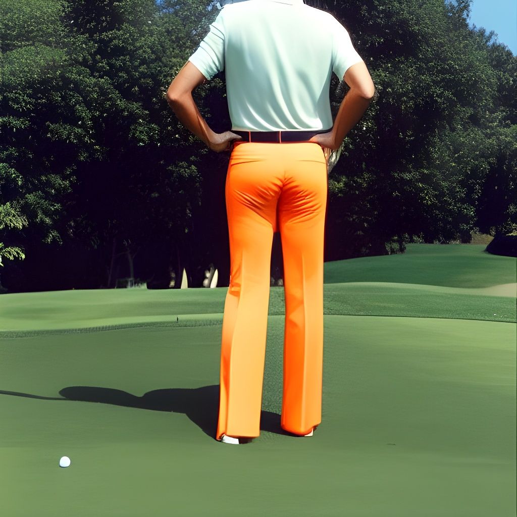 1970s Golfer in polyester double-knit slacks