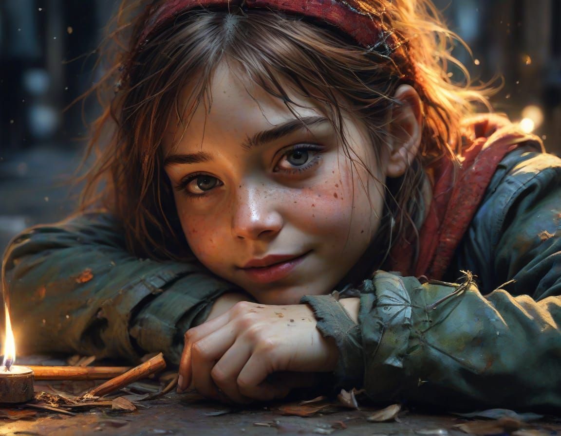 A girl with matches - Andersen's fairy tales