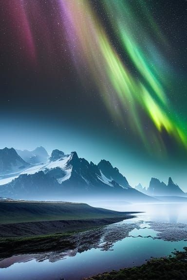 Aurora Borealis - AI Generated Artwork - NightCafe Creator