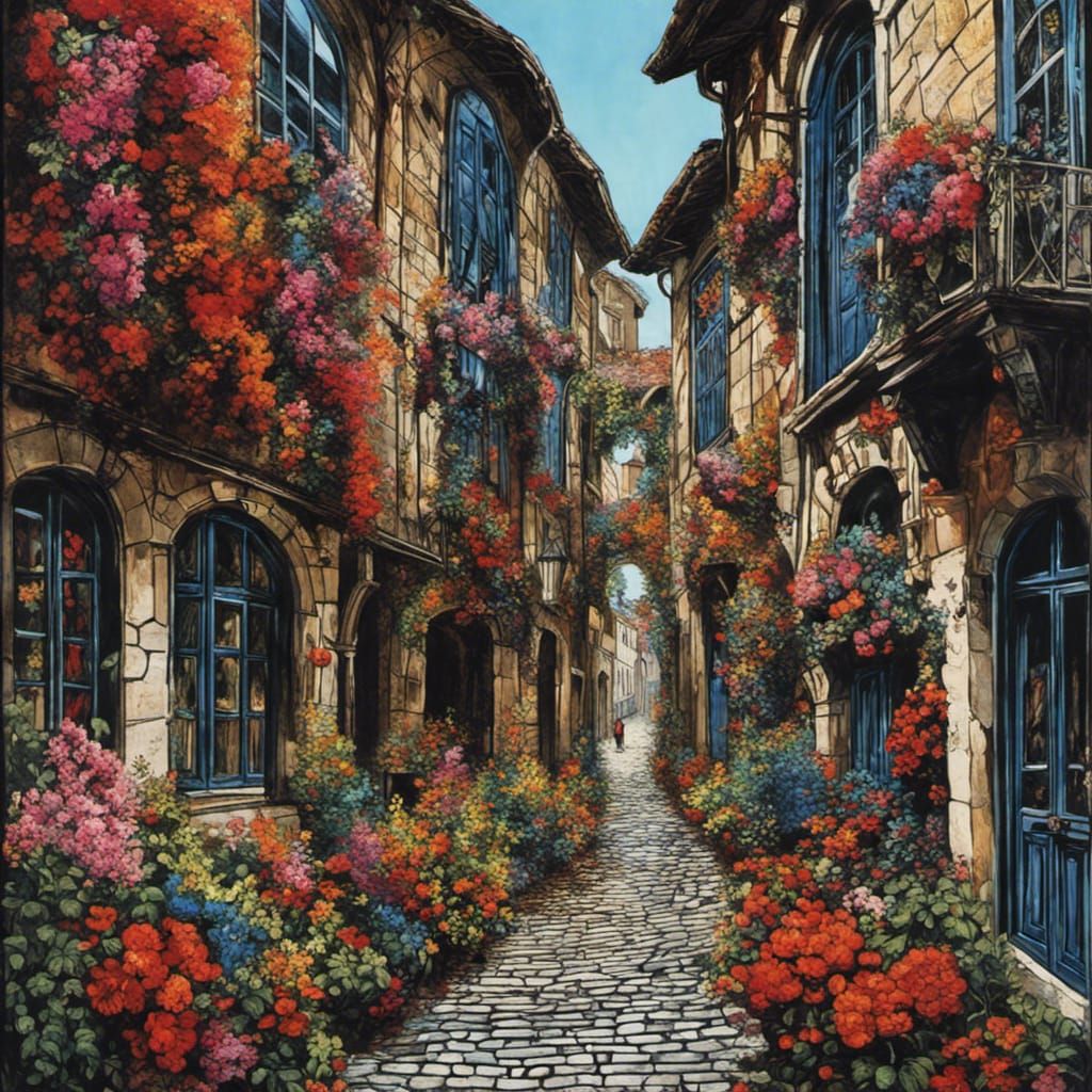 The flowered street