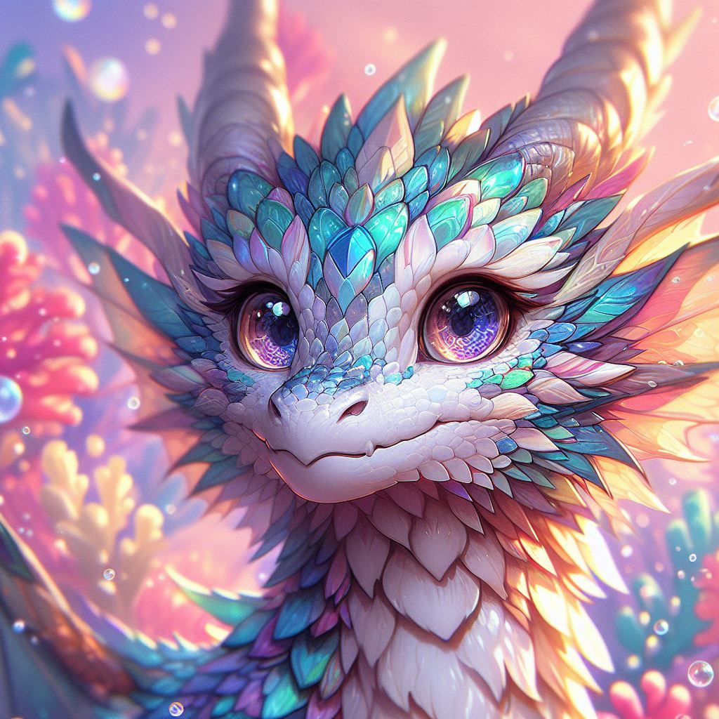 Iridescent Pastel Scales - AI Generated Artwork - NightCafe Creator