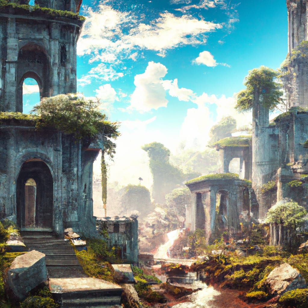 Ancient ruins  by @LazyBones