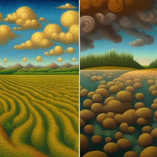 landscape by Naoto Hattori and Emil Nolde