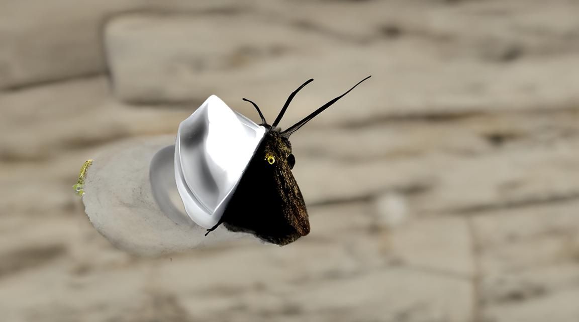A moth wearing a top hat