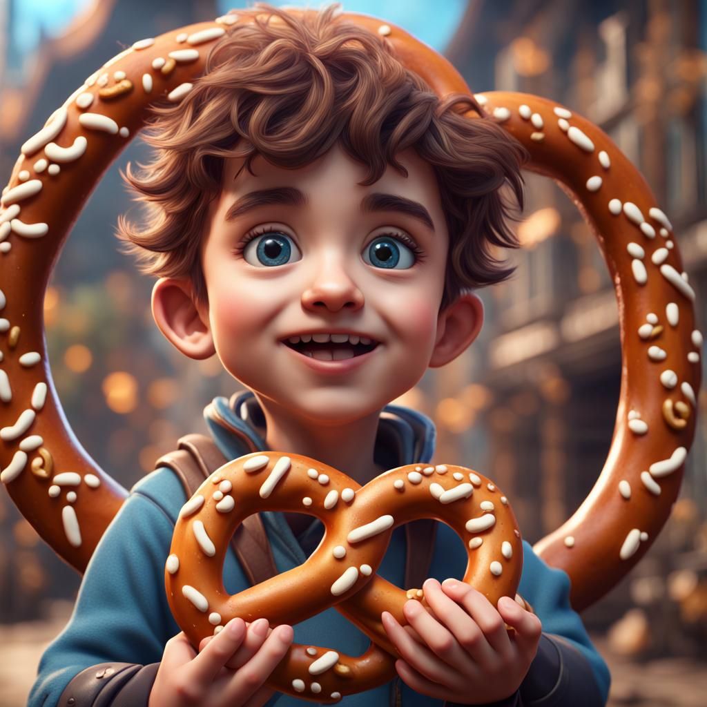 Cutest pretzel boy mde off pretzels AI Generated Artwork NightCafe