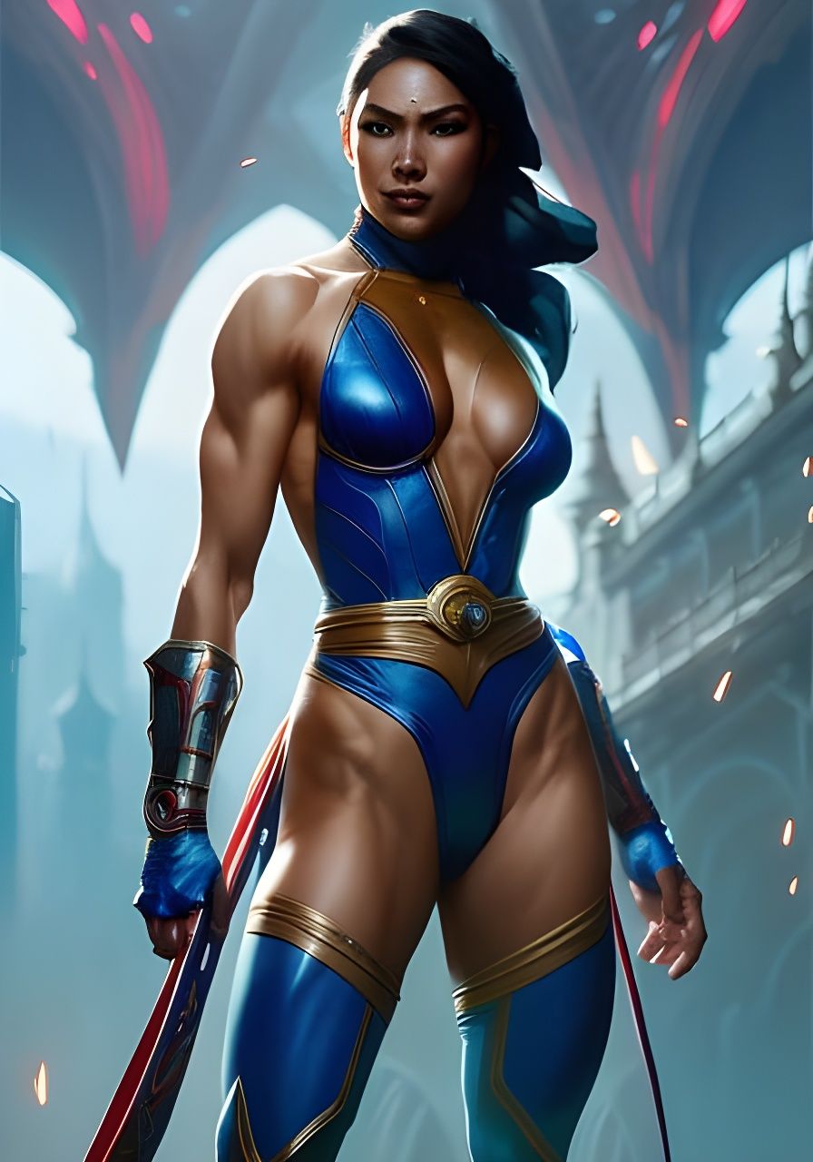 Kitana Wins! Flawless Victory! 3D Render