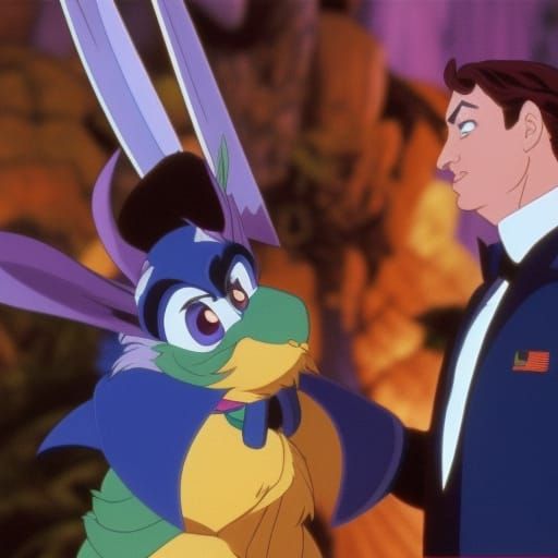 Don Bluth style ((warrior)) laserdisc