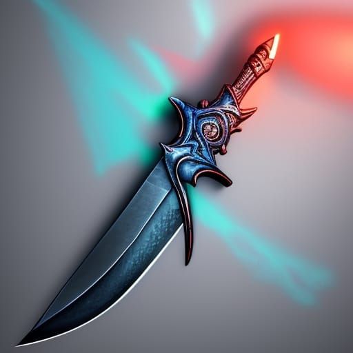 Elemental Dagger - AI Generated Artwork - NightCafe Creator