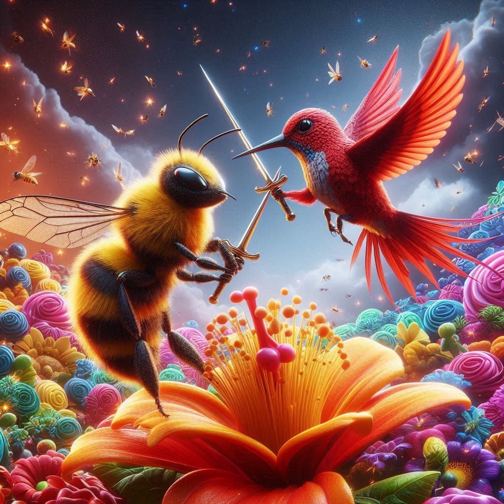 Epic Showdowns - 1. Bee v/s Hummingbird