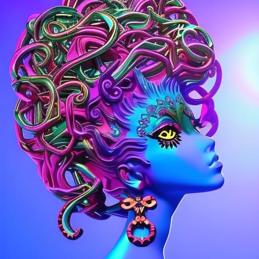 Soirée Medusa - AI Generated Artwork - NightCafe Creator