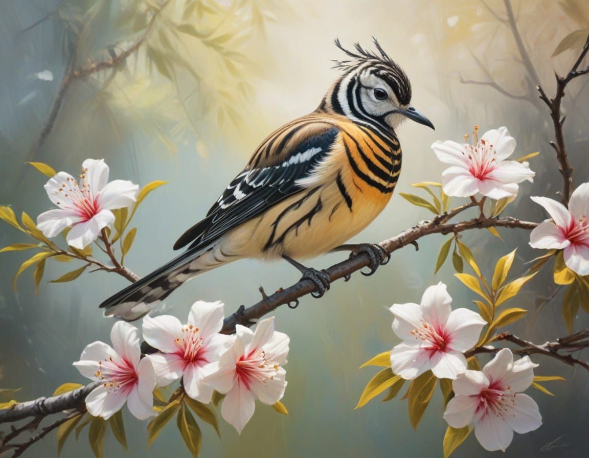 Tiger stiped bird  by @Lemuel