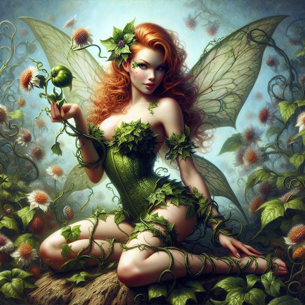 Fairy Is Poison Ivy for Halloween