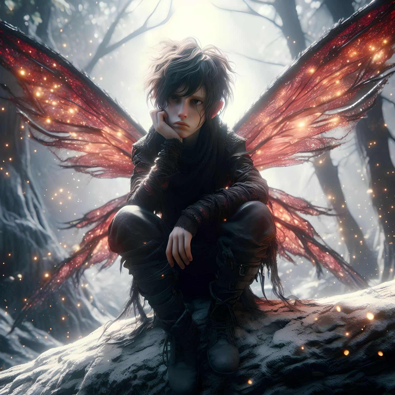 Wings damaged by winter