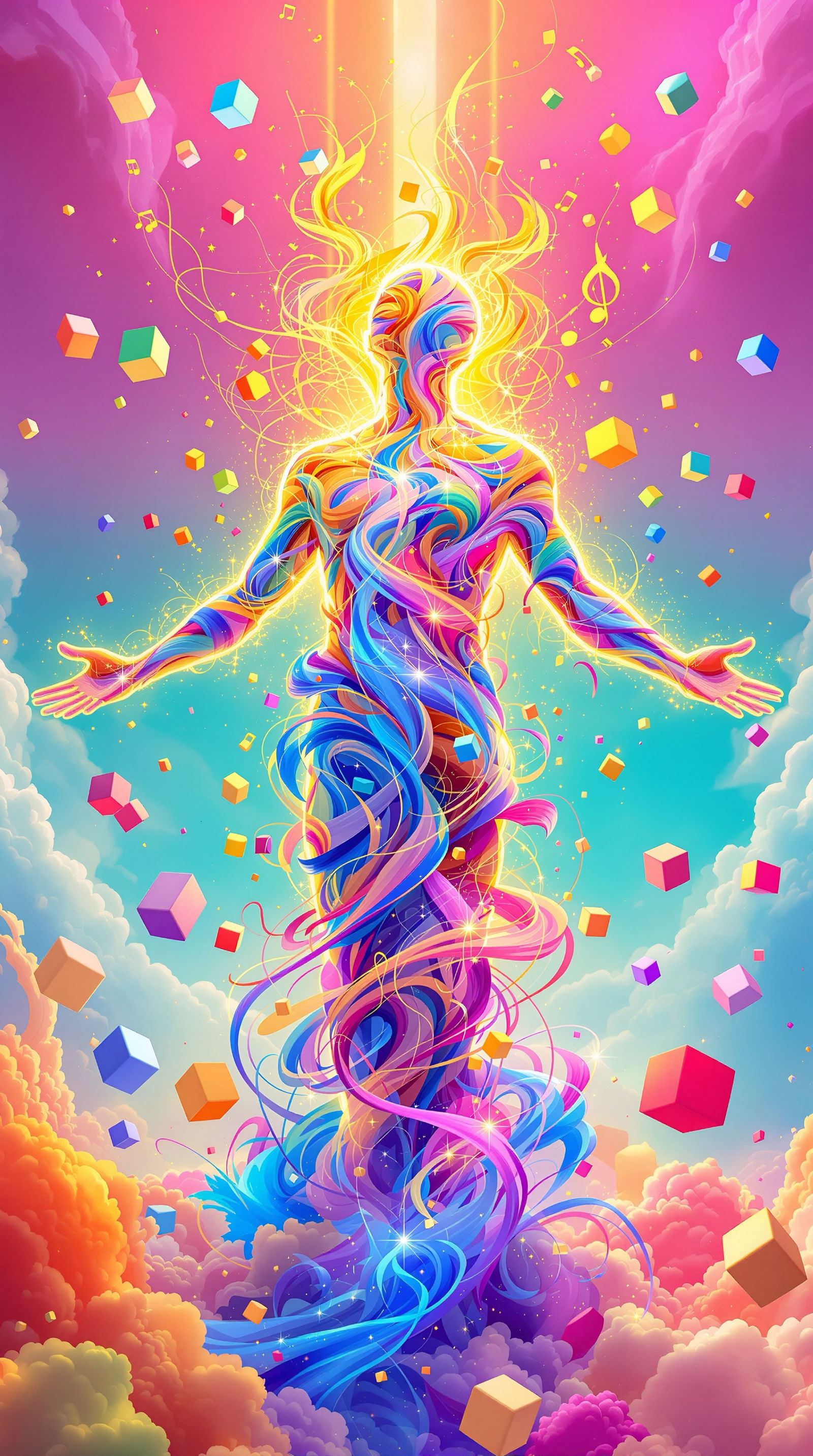 Colorful, Joyful, Honest Creation from You Who Responds, prompt from @Grizzly