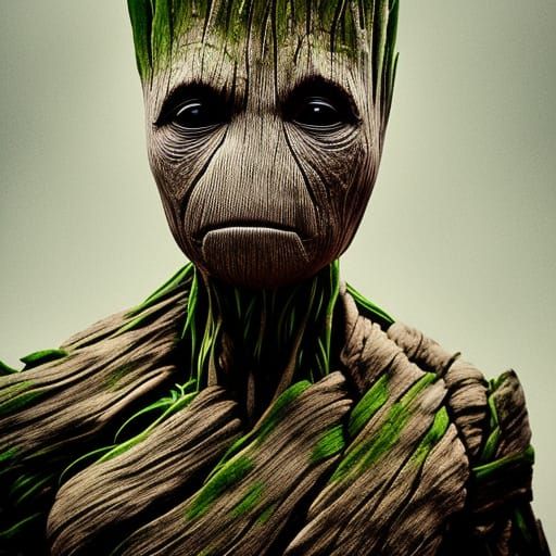 I am Groot in a suit