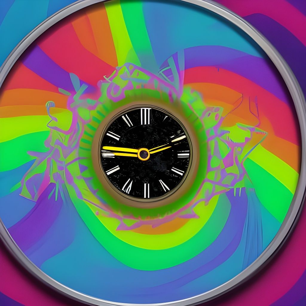 Tic toc, times goes... the beauty of a clock - AI Generated Artwork ...