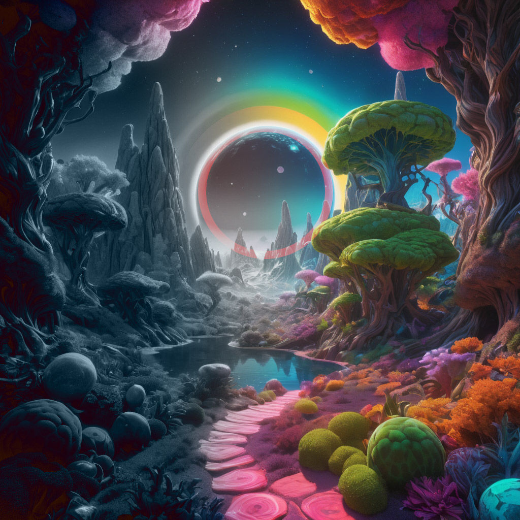 Cozmic Alien Landscape - {Escape Milky Way}