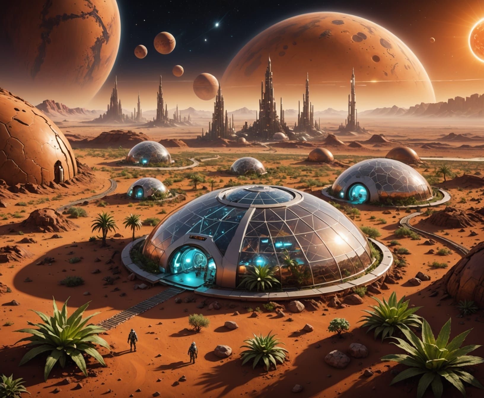 Imagine a world where humans have settled on the red planet, building cities beneath domes and growing food in glowing bio-labs. Picture the...