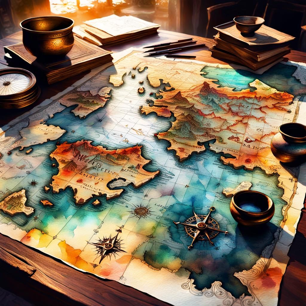 Treasure Map  by @Lunatic Kitty