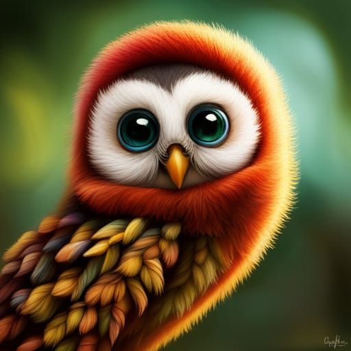 🦉Cute Baby Owl🦉 - AI Generated Artwork - NightCafe Creator